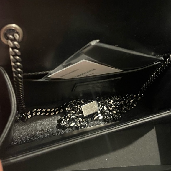 YSL Black Kate Tassel Bag With Beaded Flowers - Picture 6 of 6